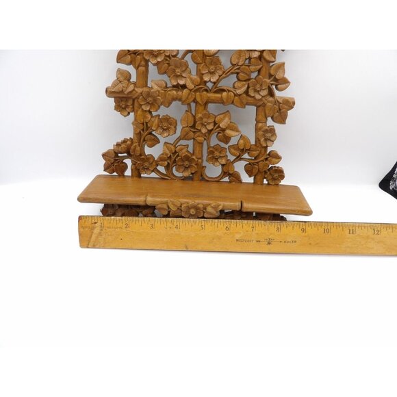 Easel- Homeco Inc.- Floral Vines on Wood Tone Plastic- Vintage 1984 #6087 - Picture 7 of 8